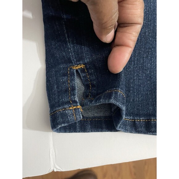 Crest Jeans Women’s Capri Pants Dark Wash Stretch Denim Size 14 Mid Rise - Picture 7 of 15